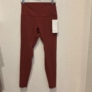 Lululemon Rust Red Align HR Pant